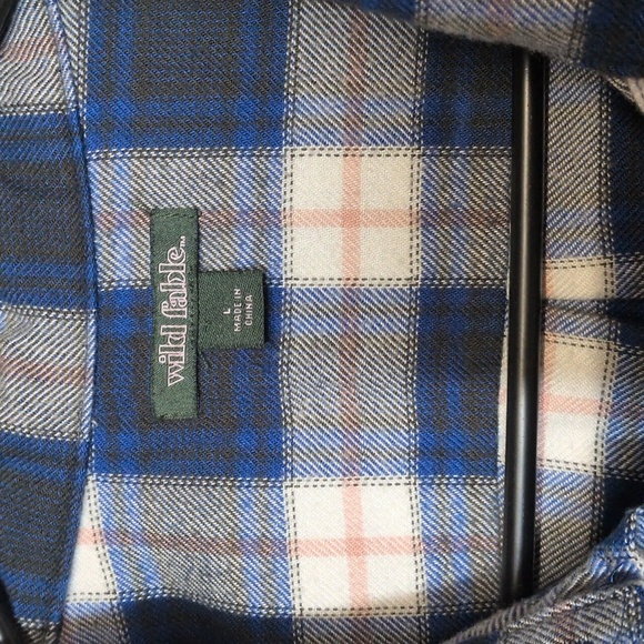 Plaid Sleeveless Button Down Flannel Oversized Loose Fit Size Large, Cabincore - Picture 2 of 4